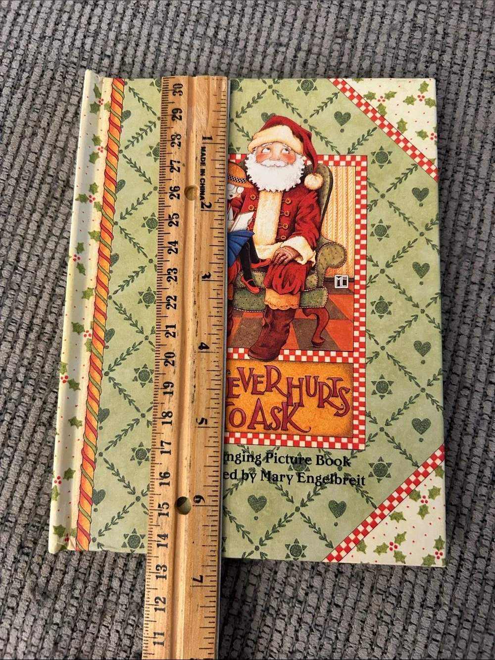 Mary Engelbreit book It Never Hurts to Ask Christmas hardcover collectible